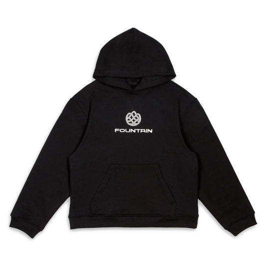 Fountain Embroidered Logo Hoodie